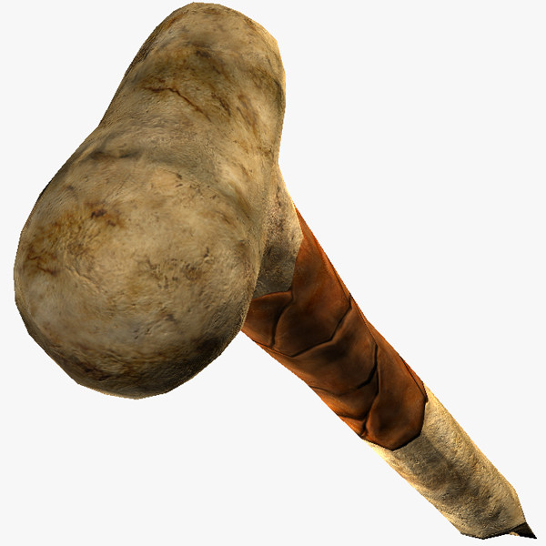 3d prehistoric bone knife model - Prehistoric Bone Knife... by The Freak Factory